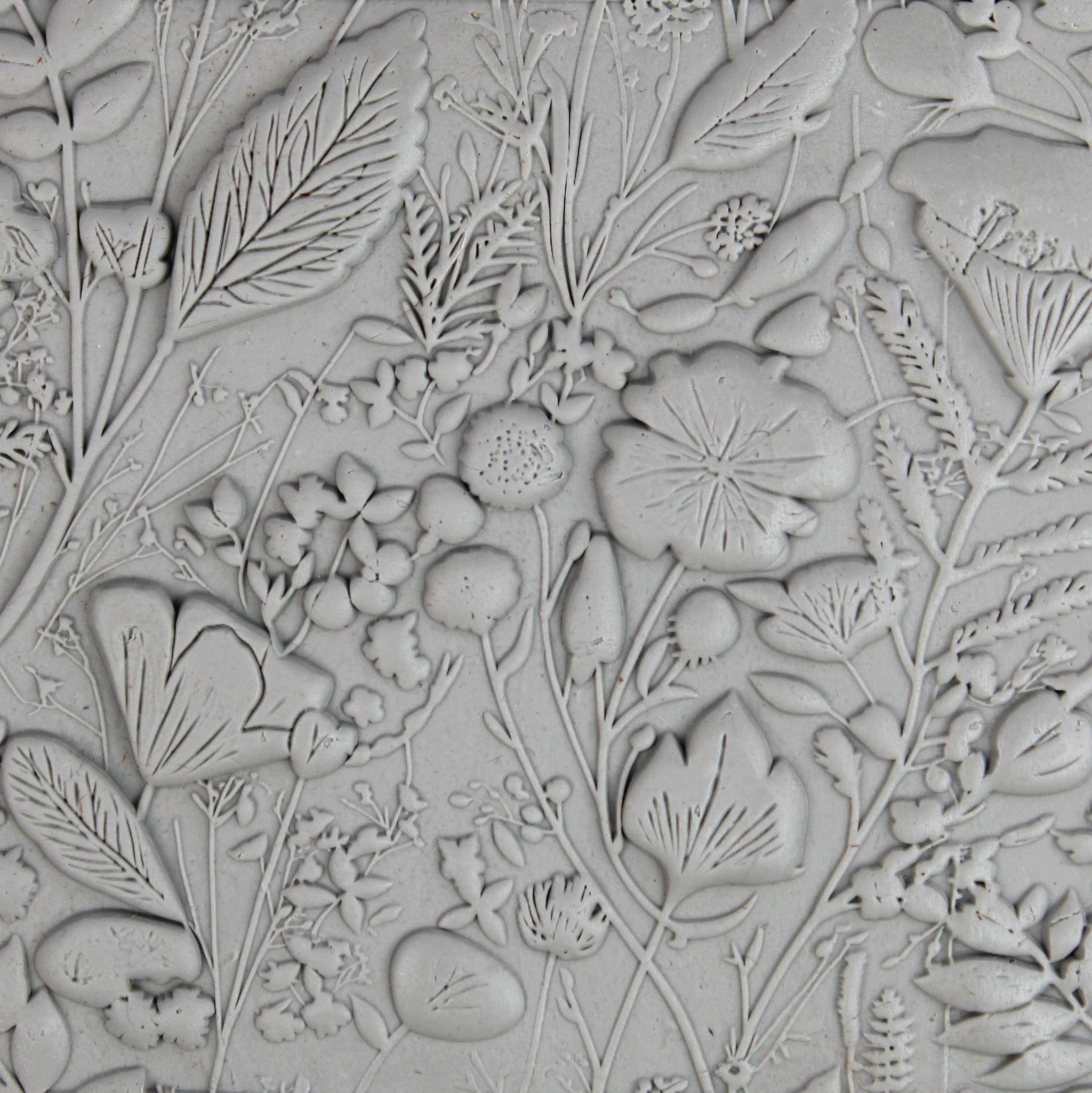 Seamless Meadow Clay Texture Roller Set #01 - Field and Forest & Floral Foliage (4