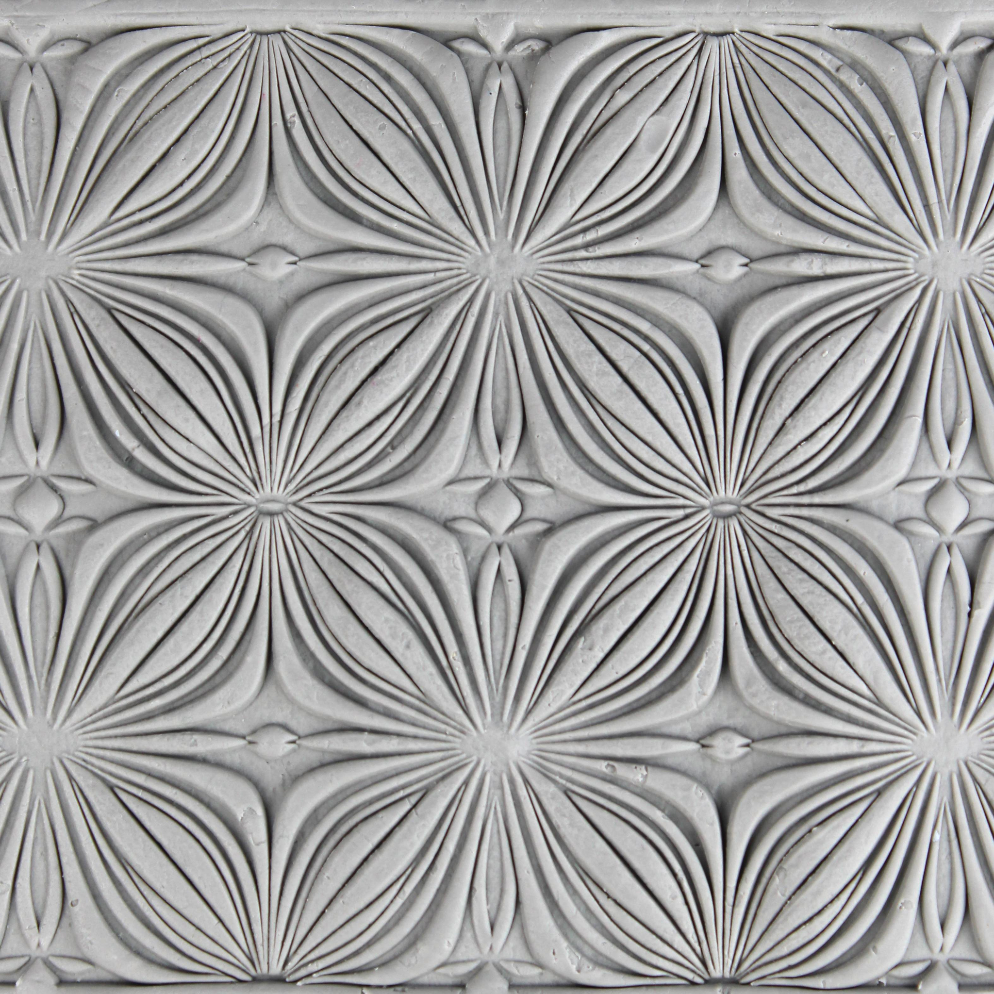 Seamless Clay Texture Roller Set #03 - Nouveau Garden & Geometric Bloom (4