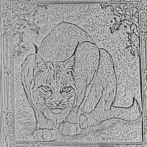 Bobcat Roller — clay texture roller