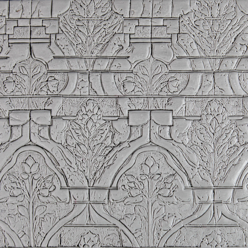 Floral Stonework Roller — clay texture roller
