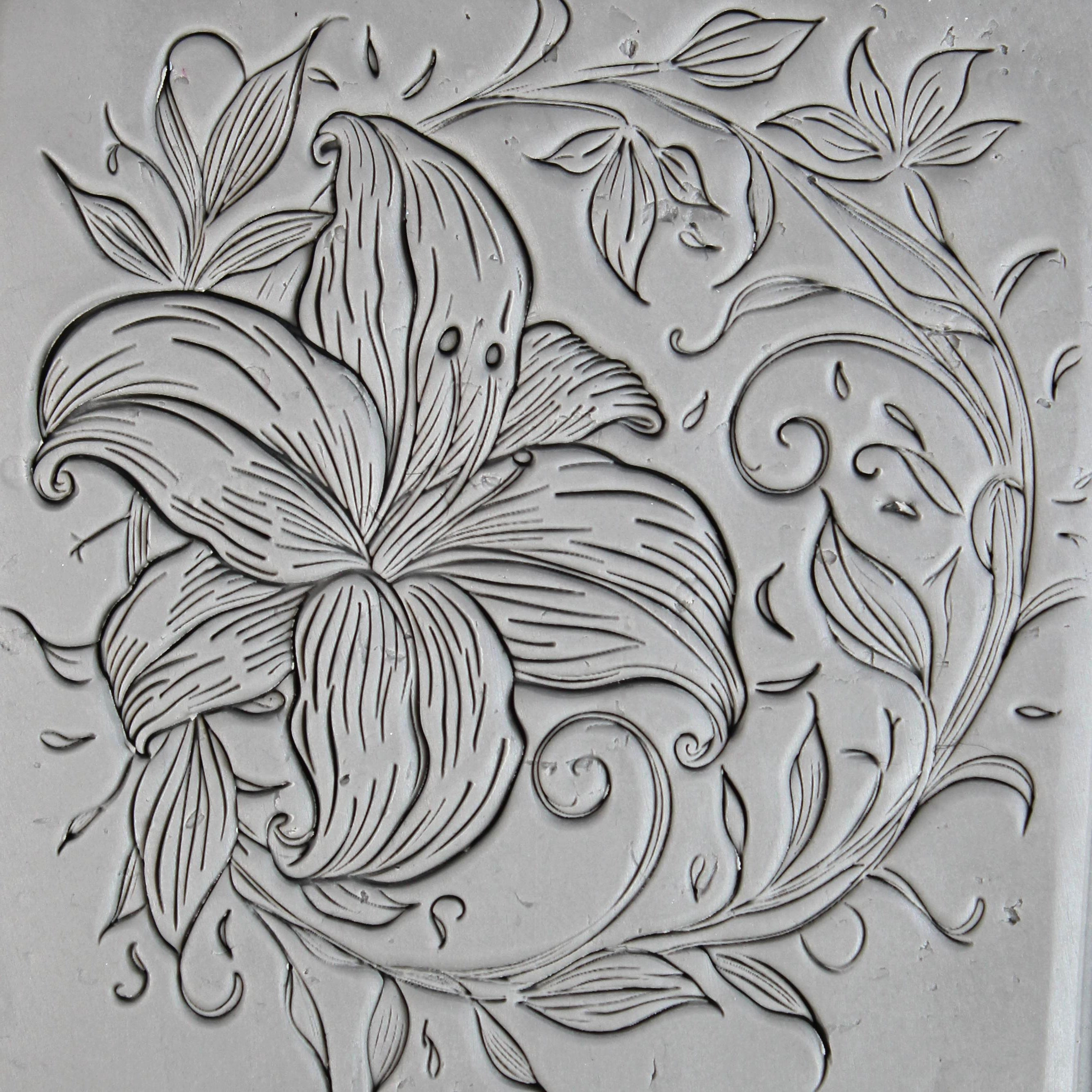 Flower Clay Texture Roller Set #01 - Garden & Exotic Flowers (4