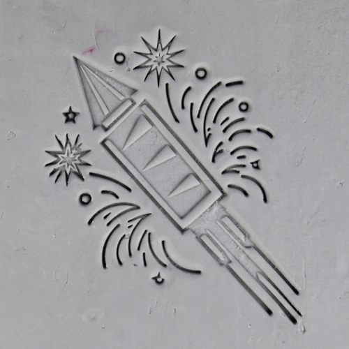 Firework Roller — clay texture roller