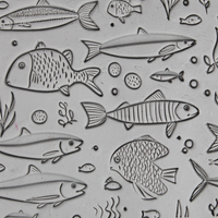 Ocean Set #02 - Schooling Fish and Seascape Swimmers