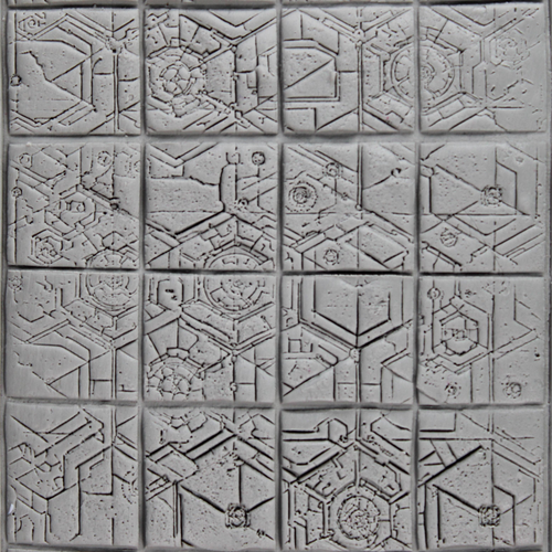 Tabletop Clay Texture Roller Set #01 - Sci-Fi & Fantasy (4")