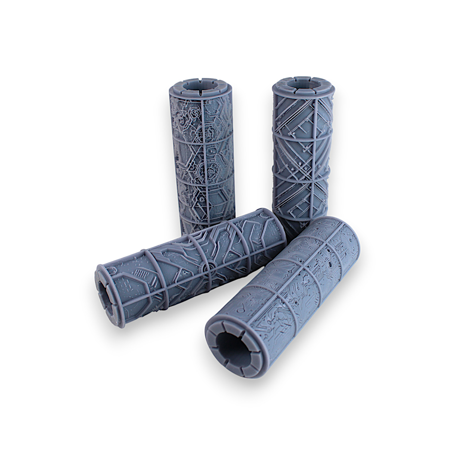 Tabletop Clay Texture Roller Set #01 - Sci-Fi & Fantasy (4