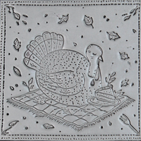 Thanksgiving Clay Texture Roller Set #01 - Thanksgiving Feast and Thanksgiving Pals (4")